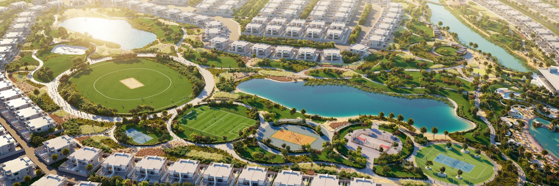 Sports and landscaped community zone