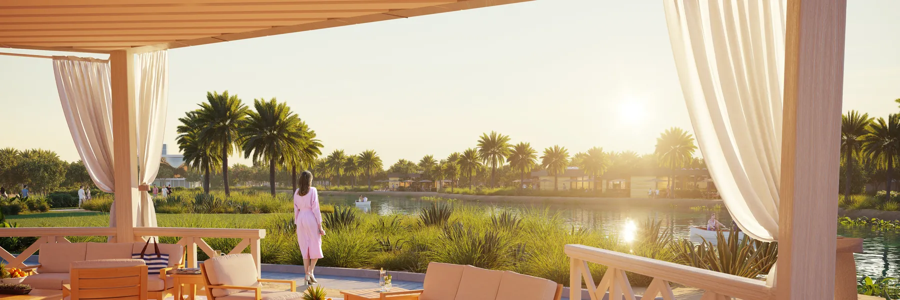 Waterside community lifestyle visual